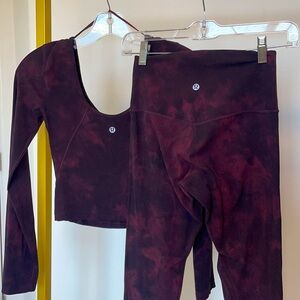 Lululemon Align tie dye Set